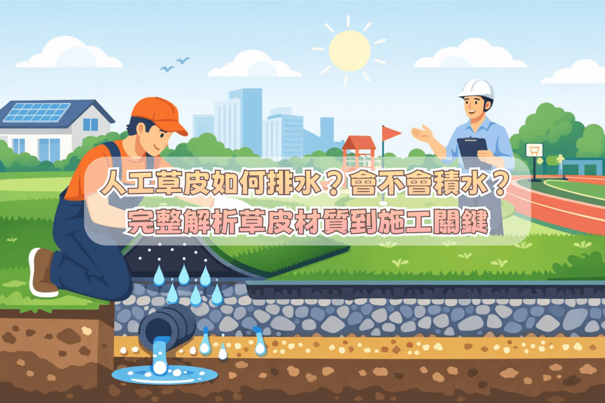 人工草皮如何排水？會不會積水？完整解析草皮材質到施工關鍵